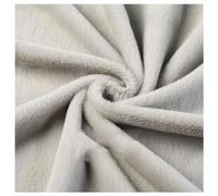 AITAF Soft and Fluffy Faux Fur Fabric, 5mm Shaggy, Polyester/Acrylic, Solid, Light Grey, 50x160cm/50x50cm