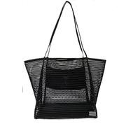 Aitann Mesh Tote Bag,53L Beach Bag Extra Large Tote Bags for Women with Zip Pocket Shoulder Bag Summer Beach Bags Reusable Shopping Bag for Picnic Holiday Travel