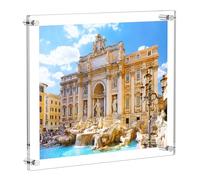 AITEE Large Acrylic Floating Picture Frame 18×24，Clear Photo Frame Wall Mount, Display Photo Frames for Office/Home/Living Room, Full Frame Size 20.5×26.5.