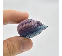 AITELEI 1 inch Rainbow Fluorite Hedgehog Hand Carved Crystal Gemstone Animal Carvings Figurines Collection Reiki Healing Crystal Stone
