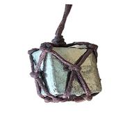 AITELEI Natural Raw Pyrite Crystal Pendant Necklace Reiki Chakra Healing Pendant Treatment Stone With Hand-woven Rope in Random Color