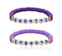 AITELEI Olivia Bracelets Set for Women GUTS/SOUR Album Concert Inspired Bracelet Sets Gifts Soft Pottery Bracelet Jewelry Handmade Friendship Stretch Bracelets for Music Singer Fans, 7.62 cm , Polymer