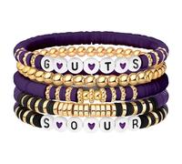 AITELEI Olivia Bracelets Set for Women GUTS/SOUR Album Concert Inspired Bracelet Sets Gifts Soft Pottery Bracelet Jewelry Handmade Friendship Stretch Bracelets for Music Singer Fans, 7.62 cm , Polymer