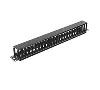 Aiten Data Cable Organizer for Cabinet Rack 19" Size 1U Plastic and with Lid Measures 480 x 60 mm