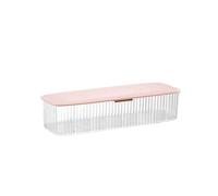 AITIME Storage Organizer for Daily Colored Contact Lenses, Disposable Contact Lens Dispenser,Clear Plastic Box for All Brands Daily Lens(Pink)