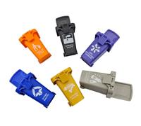 AITING Kids Garbage Classification Toy Vehicles Garbage Truck's 6 Trash Cans