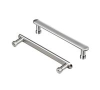 AITITAN 10 Pieces Brushed Nickel Door Knobs - 192mm Hole Spacing (217mm Length) Kitchen Cupboard and Drawer Handles
