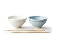 Aito Kusumi White and Green Wine Bowls Set, 75cl, Mino Yaki Japanese Pottery, Dishwasher Safe, United KingdomBy Winebuyers
