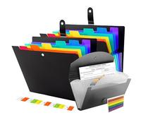 AiTodos® 2 A4 Expanding File Folders (7 Pockets) + Receipt Organiser