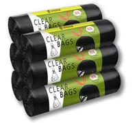 AiTodos® 50L Drawstring Bin Bags 60pcs, 70 x 75 cm, Black, PE Material
