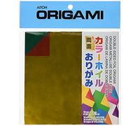 Aitoh DSF-2 Origami Paper x 5.875-inch 18 Sheets-Assorted Colors Double-Sided Foil