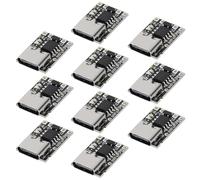 AITRIP 10pcs TP4057 1A 3.7V Lithium Battery Charging Board with Protection Type-C USB C Li-ion Battery Charging Board Over TP4056