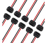 AITRIP 10PCS Type-C Female Chassis Waterproof 2P Solder Wire Type USB C Pigtail Cable Extension Power Cable USB-C Plug to 2 Pin Bare Wire Open End Connector