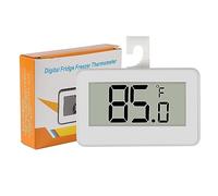 AITRIP 1PCS Digital Refrigerator Thermometer, Waterproof Freezer Room Thermometer LCD Digital Fridge Freezer Thermometer Monitor with Hanging Hook and Retractable Stand for Kitchen Home