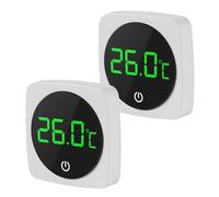 AITRIP 2-in-1 Digital Aquarium Thermometer, Stick-on Fish Tank Thermometer with LED Touch Screen, Wireless Temperature Sensor for Fresh & Marine Water