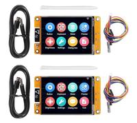 AITRIP 2 Pack ESP32 Development Board ESP32-2432S028R WiFi Bluetooth 2.8 Inch 240X320 Smart Display TFT Module Touch Screen for Arduino