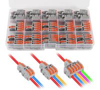 AITRIP 26Pcs Compact Splicing Wire Connectors Assortment Pack Lever Connector Kit, Quick Wiring Connector for AWG 28-12
