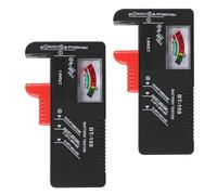 AITRIP 2PACK Universal Battery Tester, Battery Checker for AAA AA C D 9V and 1.5V Button Cell Batteries, No Batteries Required