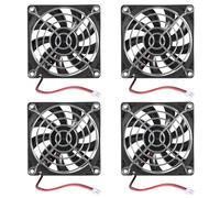 AITRIP 4PACK 80mm Fan 80x15mm 12V Computer Fan 8CM PC Fan DC 12V Case Fan 2800 RPM Axial Cooling Fan for Cooling PC Computer Case CPU