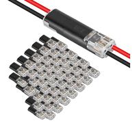 AITRIP 50PCS Waterproof Automotive Wire Connectors 2-Pin, 2-Pin Plug Cable Connectors, Quick 12V Automotive Wire Crimp Connectors for 18-22 AWG Wires, Plug-in Cable Terminals