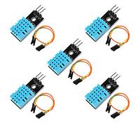 AITRIP 5pcs DHT11 Temperature Humidity Sensor Module Digital Temperature Humidity Sensor 3.3V-5V with Wires for Arduino Raspberry Pi 2 3