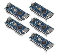 AITRIP 5pcs for Nano Board CH340/ATmeg 328P Without USB Cable, Type-C Connection Compatible with Arduino for Nano V3.0,Welded Module