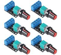 AITRIP 6PCS 5V-16V 10A Voltage Regulator PWM DC Motor Speed Controller Governor Stepless Speed Regulator LED Dimmer Power Controller Module