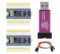 AITRIP ST-Link V2 Programming Unit Emulator Downloader(Random Color)+2PCS 40pin STM32F103C6T6 ARM STM32 SWD Minimum System Board Micro USB for Arduino