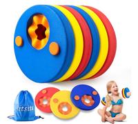 Aitsite 6PCS Arm Bands for Kids, Swimming Float Discs EVA, Baby Pool Floating Discs, Foam Armbands for Kids 2-6 Years
