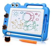 AiTuiTui Dinosaur Magnetic Drawing Board Kids Toys for 3 4 5 Years Old Girls Boys Birthday, Color Erasable Doodle Education Learning Kid Age 3-7, Toddler Drawing Travel Toys (Blue)