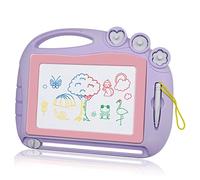 AiTuiTui Magnetic Drawing Board Travel Size, Erasable Doodle Sketching Writing Board Pad Travel Games for Kids in Car, Early Education Learning Skill Development Toys for Girls Age 2 3 4 Year Old