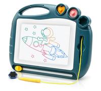 AiTuiTui Magnetic Drawing Board Travel Size, Erasable Doodle Sketching Writing Pad Travel Games for Kids in Car, Early Education Learning Skill Development Toy for Girls Age 3 4 5 Year Old, Dark Green