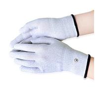 Aituo 1 Pair Silver Conductive Gloves for use with TENS Machine (Meidum)