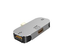 AiTURE USB C Hub Multiport Adapter 3 in 1 USB C to 4K Mini DP/USB 2.0/100W PD Charging Compatible with MacBook Pro MacBook Air. (Mini DP+PD+USB Port)