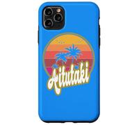 Aitutaki Cook Islands beach retro sunset Case for iPhone 11 Pro Max