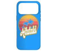 Aitutaki Cook Islands beach retro sunset Case for iPhone 17 Pro Max