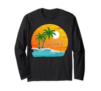 Aitutaki Palm Trees Cook Islands Sun South Pacific Polynesia Long Sleeve T-Shirt