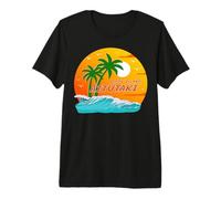 Aitutaki Palm Trees Cook Islands Sun South Pacific Polynesia Premium T-Shirt