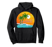 Aitutaki Palm Trees Cook Islands Sun South Pacific Polynesia Pullover Hoodie
