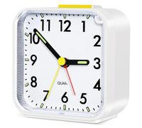 Aitvsfao Alarm Clock, Silent Alarm Clocks Bedside Non Ticking Table Clocks Bedside Clock Battery Powered Large Display Snooze Light Clocks for Heavy