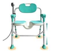 AITX Folding Shower Chair with 3D U-shaped Seat with Armrests & Backs, Non Slip Heavy Duty Height Adjustable Shower Seat for Elderly Disabled Pregnant, fits Most Walk-in Showers