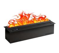 AityBuy 3-in-1 Wall Mount/Recessed/Freestanding Electric Fireplace,128 LED Flame Effects,Touch & Remote Control,3D Water Vapor Fireplace,Automatic Water Filling 80cm/31.5inch