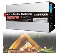 AityBuy 4000w 5000w 6000w 8000w Power Inverter,Pure Sine Wave Inverter,Car Voltage Converter With Display,Car Charger For Camping 8000W-60Vto220V