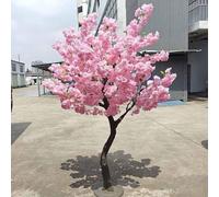 AityBuy Cherry Blossom Tree Handmade Artificial Trees,Fake Plant,Stunning Silk Flowers,Stunning Lifelike Artificial Cherry Blossom Tree 2×1.5m