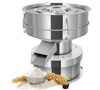AityBuy Electric Vibrating Sifter,Commercial Electric Sifter Shaker Machine,304 Stainless Steel Lab Sieve Shaker Vibrating Screen,with 40-200 Mesh Sieve Screen,for Baking Flour Powders 15cm-200mesh
