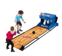 AityBuy Electronic Bowling Alley Game,Indoor Bowling Ball Set with LED Scoreboard,Simulation Sound Effect, Foldable Indoor Family Game Bowling Set,Electric Bowling Machine 3.5m/11ft