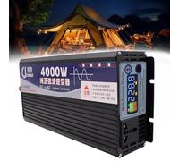 AityBuy Power Inverter,3000w/4000w/5000w Pure Sine Wave Inverter,Dc 12v To Ac 120v Car Converter With Lcd Digital Display,Solar Power Inverter 4000W-12Vto220V