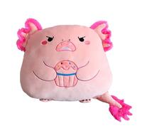 Aiuidun Axolotl Plush,Cute Stuffed Animal Salamander Plush Pillow, Soft Axolotl Hugging Pillow Plushie Toy Gifts for Kids(Pink, Cake)