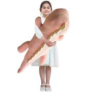 Aiuidun Dinosaur Plush Toy Soft Big Dino Stuffed Animals Body Pillow,Cute Long Dinosaur Plush Hugging Pillow Lumbar Back Cushion Toys Doll Gifts for Kids (Pink - Happy, 60cm/23.6inch)