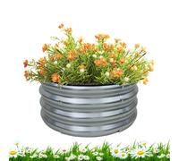 Aiuola Rialzata Fioriere Rialzabili Resistenti E Flessibili - Fioriera In Metallo | Da Giardino Per Ortaggi Fiori Piante Coltivazione Su Terrazzo Balcone Esterno Struttura Durevole Anticorrosion